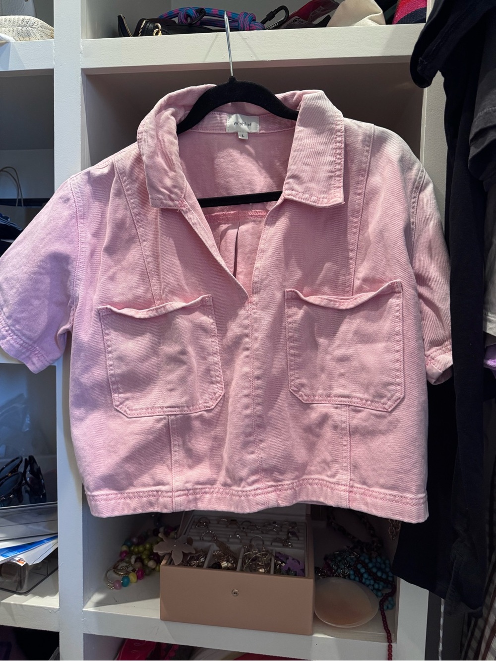 Wishlist Soft Pink Cropped Jacket